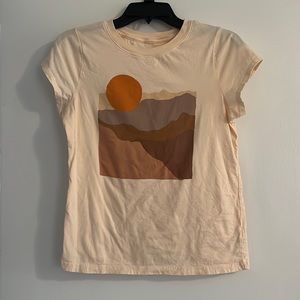 peach sunset t-shirt